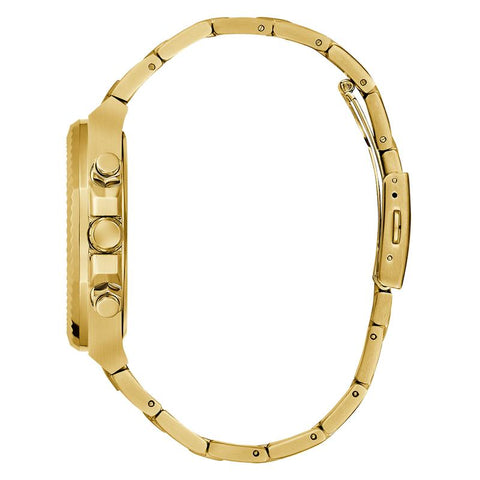 The Watch Boutique Guess Mens Gold Tone Multi-Function Watch