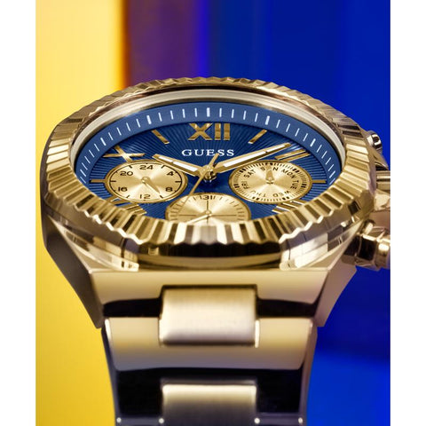 The Watch Boutique Guess Mens Gold Tone Multi-Function Watch