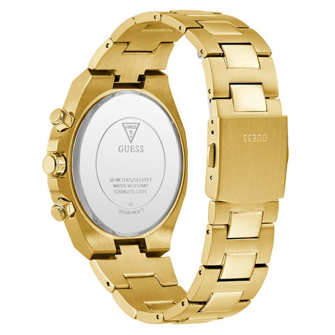 The Watch Boutique Guess Mens Gold Tone Multi-Function Watch