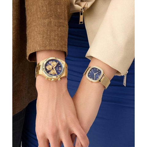 The Watch Boutique Guess Mens Gold Tone Multi-Function Watch