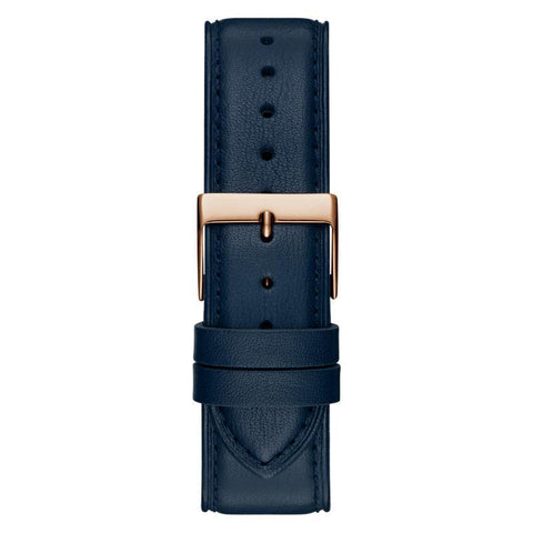 The Watch Boutique Guess Mens Navy Rose Gold Tone Analog Watch
