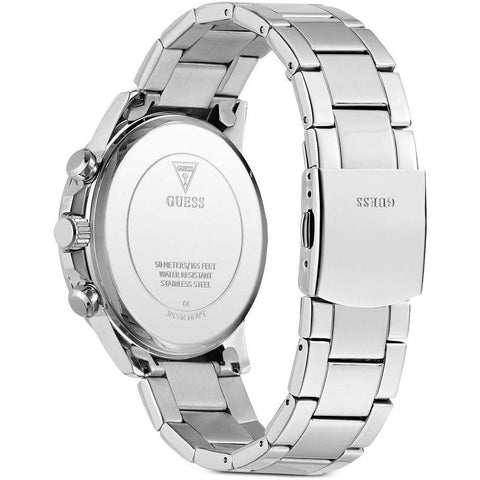 The Watch Boutique Guess Mens Silver Tone Multi-function Watch