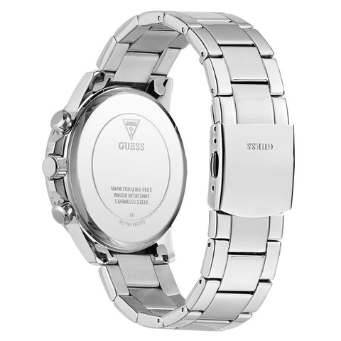 The Watch Boutique Guess Mens Silver Tone Multi-function Watch