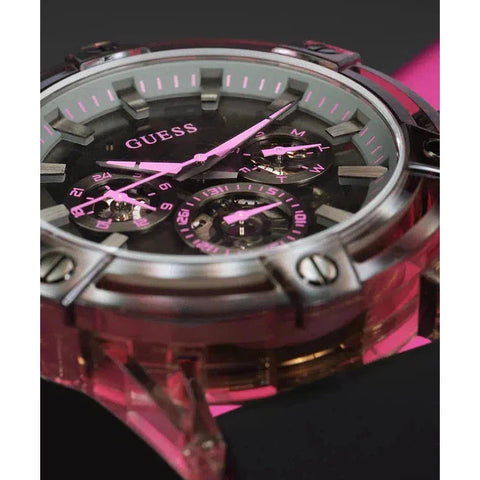 The Watch Boutique Guess Men's Sporting Pink Limited Edition Watch