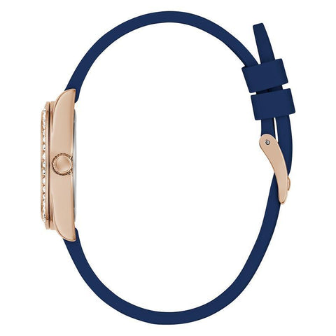 The Watch Boutique Guess Mini Luna Blue Rose Gold Analog Watch