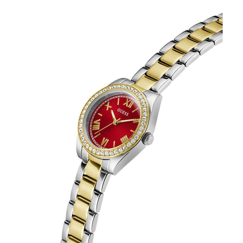 The Watch Boutique Guess Mini Luna Two‑Tone Quartz Watch