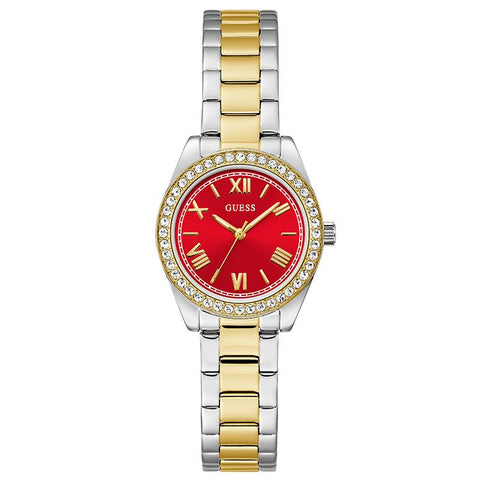 The Watch Boutique Guess Mini Luna Two‑Tone Quartz Watch