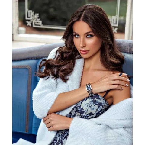 The Watch Boutique Guess Mod Id Blue Dial Analogue Watch