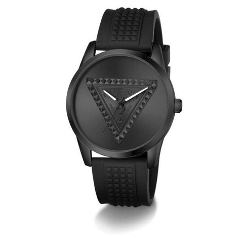 The Watch Boutique Guess Mogul Men's Watch Black Silicone Strap