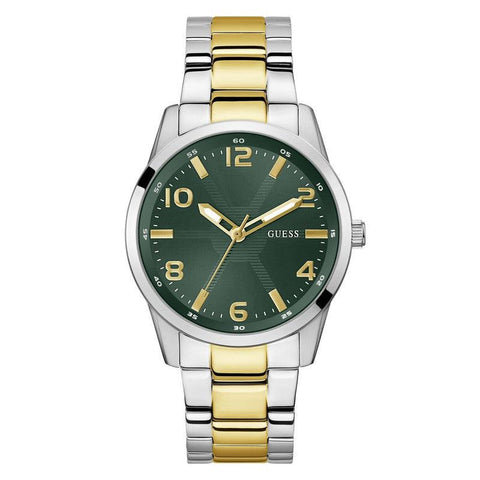 The Watch Boutique Guess Monte Green Dial Analogue Watch