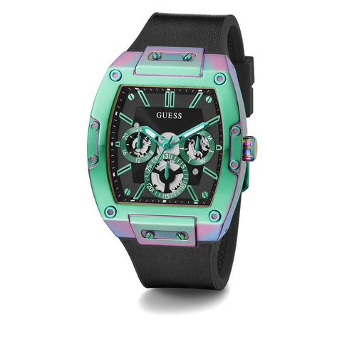 The Watch Boutique Guess Phoenix Black 2-Tone Multi-Function Gents Watch GW0202G5
