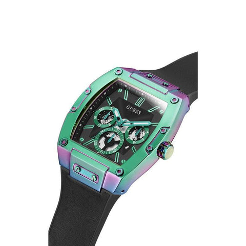 The Watch Boutique Guess Phoenix Black 2-Tone Multi-Function Gents Watch GW0202G5