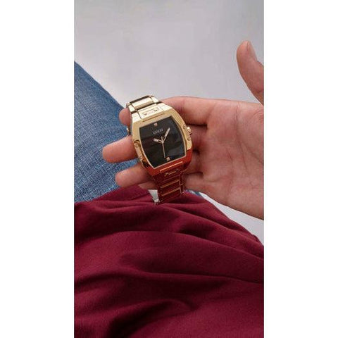The Watch Boutique Guess Phoenix Gold Tone Analog Gents Watch GW0387G2