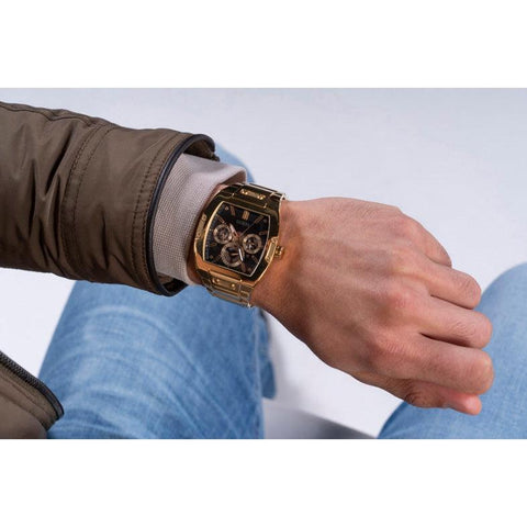 The Watch Boutique Guess Phoenix Gold Tone Multi-Function Gents Watch GW0456G1