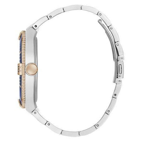 The Watch Boutique Guess Premier Silver & Rose Gold Date Gents Watch GW0330G3