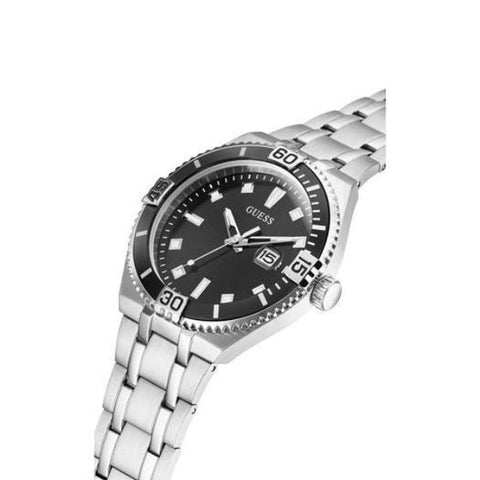The Watch Boutique Guess Premier Silver Tone Date Gents Watch GW0330G1