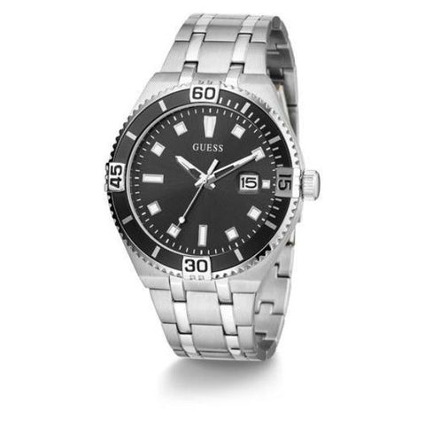 The Watch Boutique Guess Premier Silver Tone Date Gents Watch GW0330G1