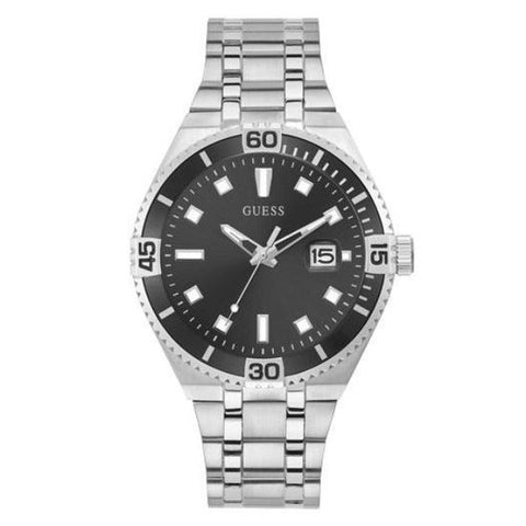 The Watch Boutique Guess Premier Silver Tone Date Gents Watch GW0330G1