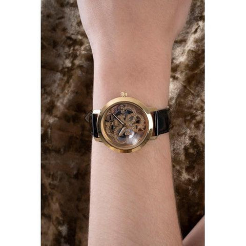 The Watch Boutique Guess Quattro Clear Gold Tone Analog Ladies Watch GW0383L1
