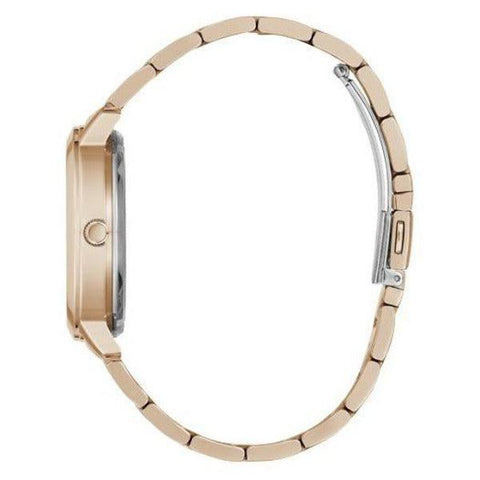 The Watch Boutique Guess Quattro Clear Rose Gold Tone Analog Ladies Watch GW0300L3