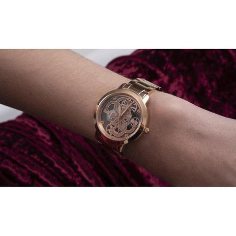 The Watch Boutique Guess Quattro Clear Rose Gold Tone Analog Ladies Watch GW0300L3