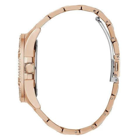 The Watch Boutique Guess Queen Rose Gold Tone Analog Ladies Watch GW0464L3