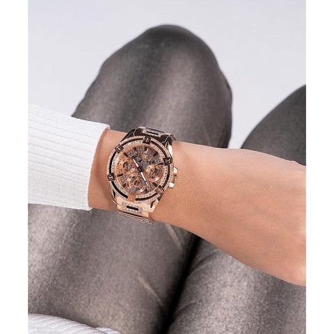 The Watch Boutique Guess Queen Rose Gold Tone Analog Ladies Watch GW0464L3