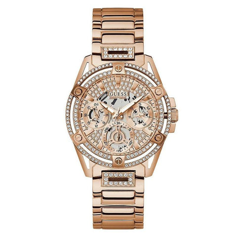 The Watch Boutique Guess Queen Rose Gold Tone Analog Ladies Watch GW0464L3