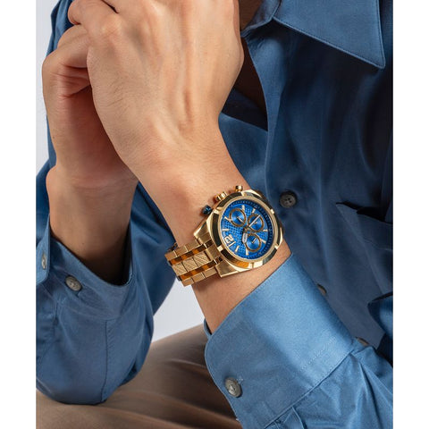The Watch Boutique Guess Resistance Blue Dial Multifunction Watch