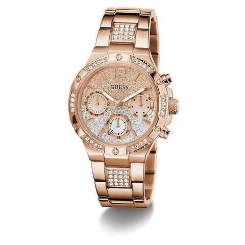 The Watch Boutique Guess Rose Gold Multi-Function Diamond-Accent Elegant Watch