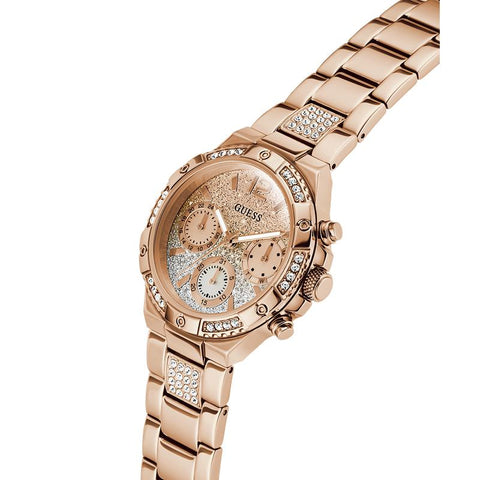The Watch Boutique Guess Rose Gold Multi-Function Diamond-Accent Elegant Watch