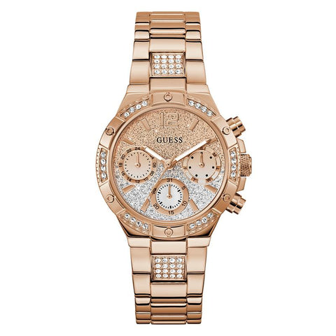 The Watch Boutique Guess Rose Gold Multi-Function Diamond-Accent Elegant Watch