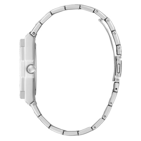 The Watch Boutique Guess Silver Tone Multi-function Watch with Swarovski Crystals