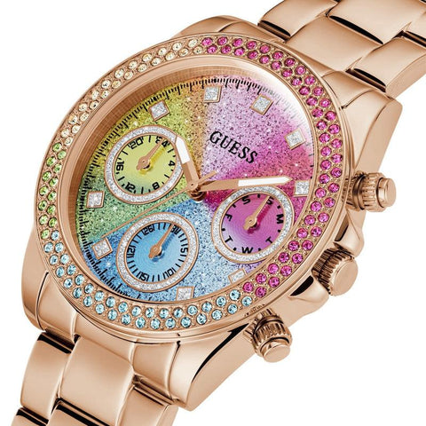 The Watch Boutique Guess Sol Rose Gold Tone Analog Ladies Watch GW0483L3