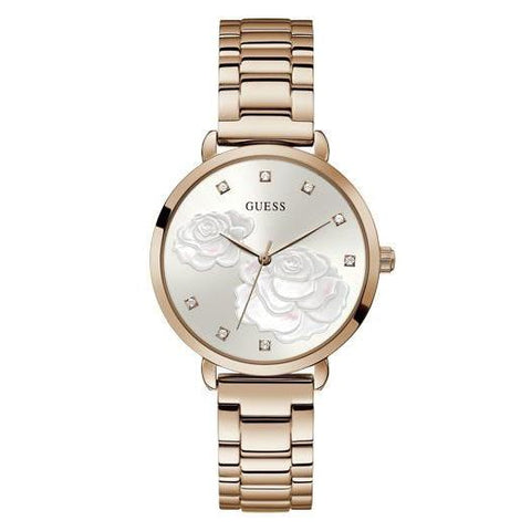 The Watch Boutique Guess Sparkling Rose Rose Gold Tone Analog Ladies Watch GW0242L3