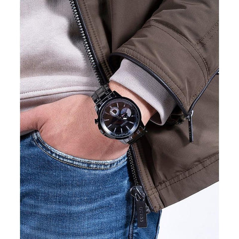 The Watch Boutique Guess Spec Black Multi-Function Gents Watch GW0490G3
