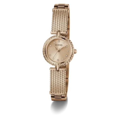 The Watch Boutique Guess Stainless Steel Analog Rose Gold Women’s Watch