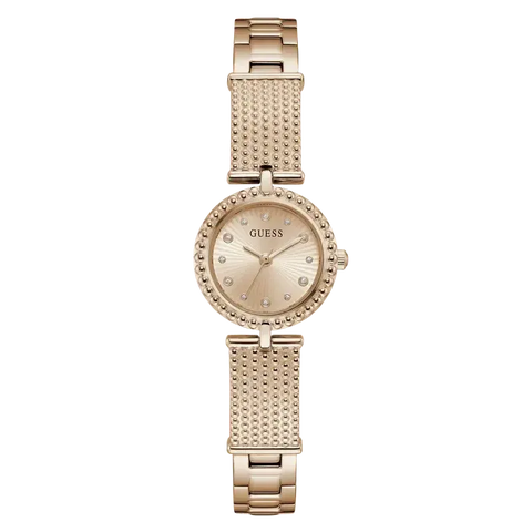 The Watch Boutique Guess Stainless Steel Analog Rose Gold Women’s Watch