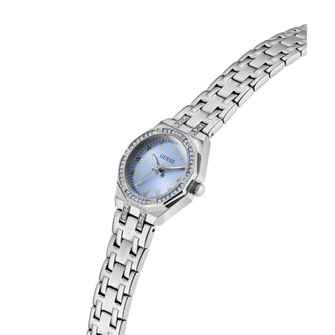 The Watch Boutique Guess Swarovski ReCreated Silver Tone Analog Watch