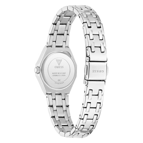 The Watch Boutique Guess Swarovski ReCreated Silver Tone Analog Watch