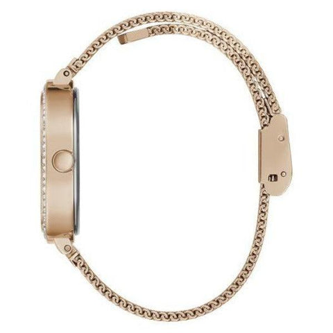 The Watch Boutique Guess Tapestry Rose Gold Tone Analog Ladies Watch GW0354L3
