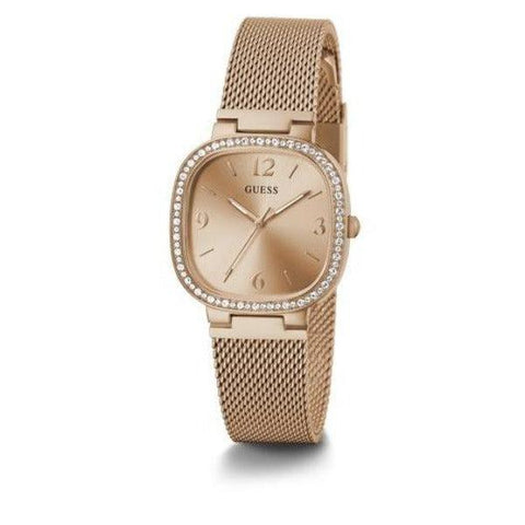 The Watch Boutique Guess Tapestry Rose Gold Tone Analog Ladies Watch GW0354L3