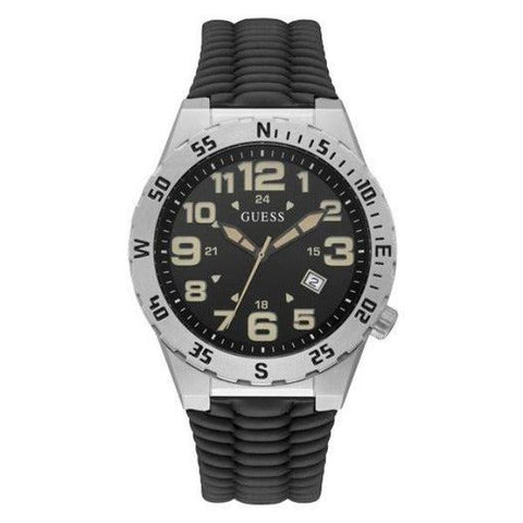 The Watch Boutique Guess Territory Silver Tone Date Gents Watch GW0322G1
