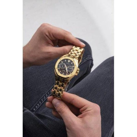The Watch Boutique Guess Top Gun Gold Tone Analog Gents Watch GW0278G2