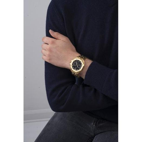 The Watch Boutique Guess Top Gun Gold Tone Analog Gents Watch GW0278G2