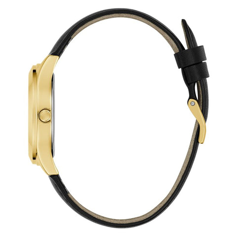 The Watch Boutique Guess Tri Plaque Champagne Dial Analogue Watch