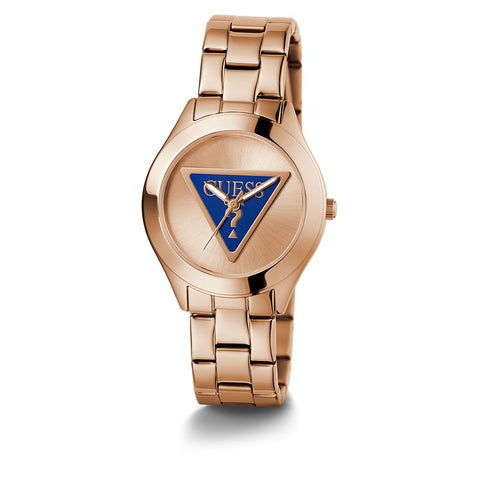 The Watch Boutique Guess Tri Plaque Rose Gold Dial Analog Watch