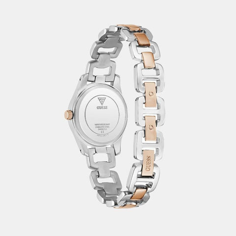 The Watch Boutique Guess Veda White Dial Stainless Steel Quartz Watch