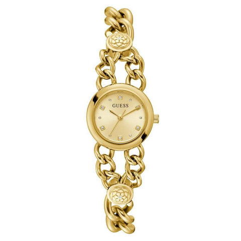 The Watch Boutique Guess Vienna Champagne Dial Analogue Watch