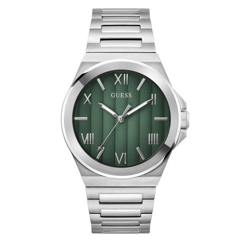 The Watch Boutique Guess Vinyl Green Dial Analogue Watch